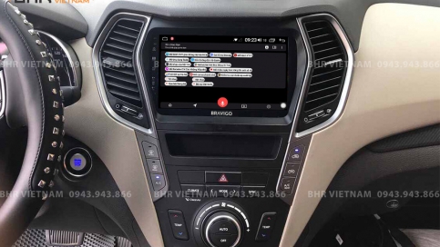 Màn hình DVD Android liền camera 360 xe Hyundai Santafe 2012 - 2018 | Bravigo Ultimate (4G+64G)  